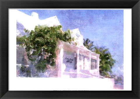 Framed Street Cottage II Print