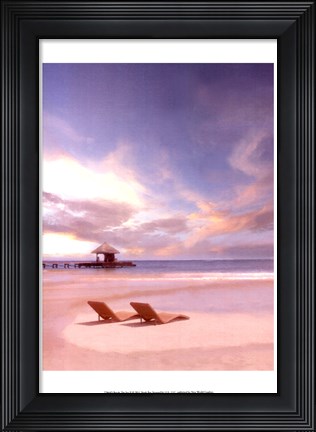 Framed Beside the Sea II Print