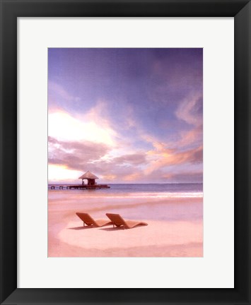 Framed Beside the Sea II Print