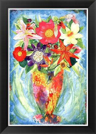 Framed Grandes Flower Print