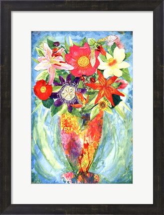 Framed Grandes Flower Print