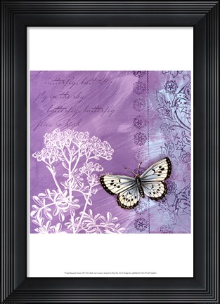 Framed Butterfly Notes VIII Print