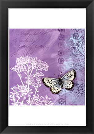 Framed Butterfly Notes VIII Print