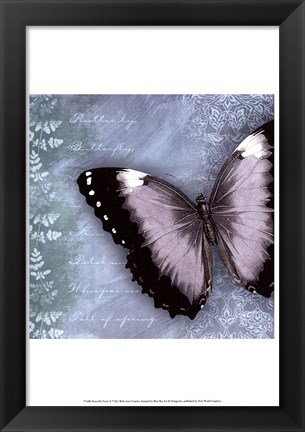 Framed Butterfly Notes X Print