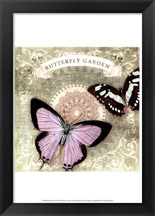 Framed Butterfly Notes XII Print