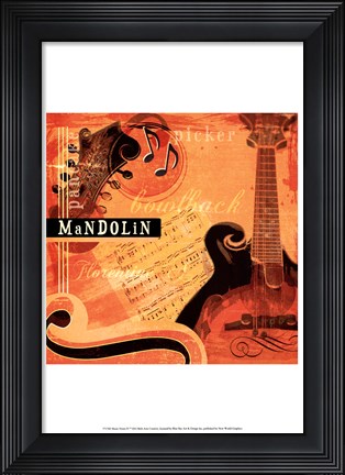 Framed Music Notes IV Print