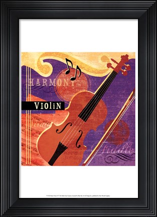 Framed Music Notes VI Print