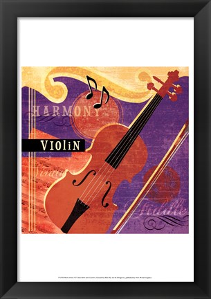 Framed Music Notes VI Print