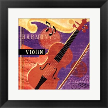 Framed Music Notes VI Print