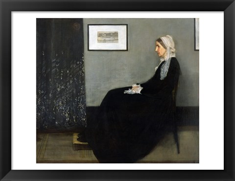 Framed Whistler&#39;s Mother Print