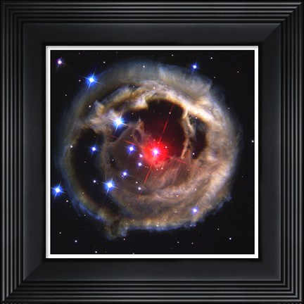 Framed Light Echo Around V838 Monocerotis Print