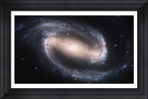Framed Barred Spiral Galaxy Print
