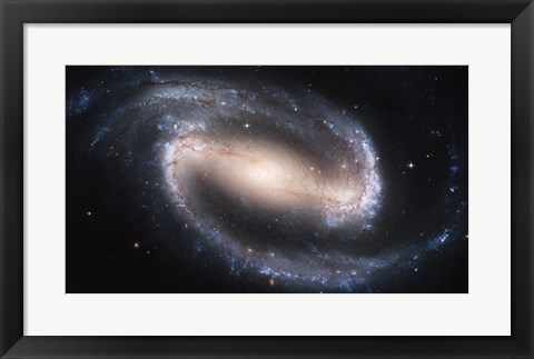 Framed Barred Spiral Galaxy Print