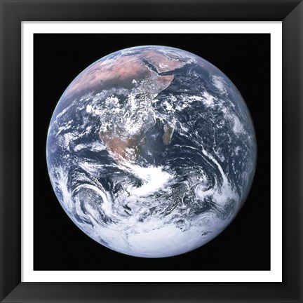 Framed Earth seen from Apollo 17 Print