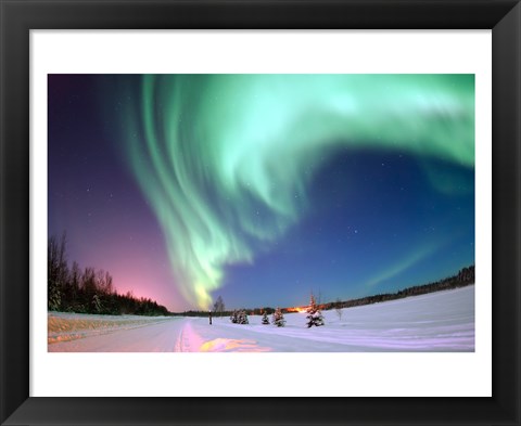 Framed Aurora Borealis Print