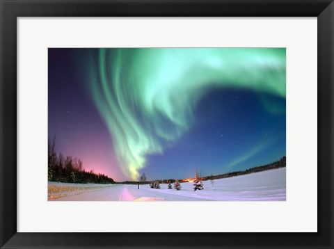 Framed Aurora Borealis Print