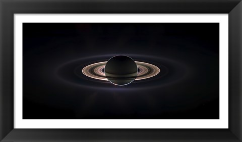 Framed Saturn Eclipse Print