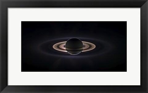 Framed Saturn Eclipse Print