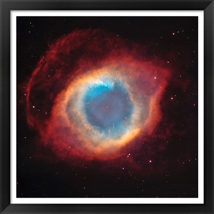 Framed Helix Nebula: a Gaseous Envelope Expelled By a Dying Star Print