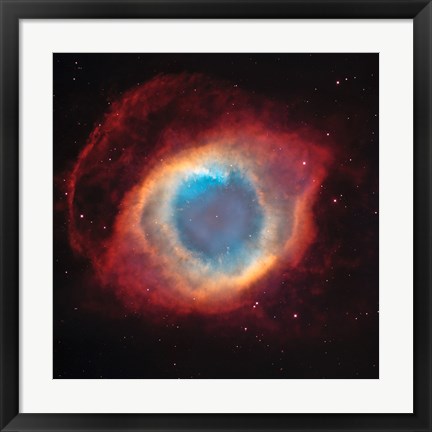 Framed Helix Nebula: a Gaseous Envelope Expelled By a Dying Star Print