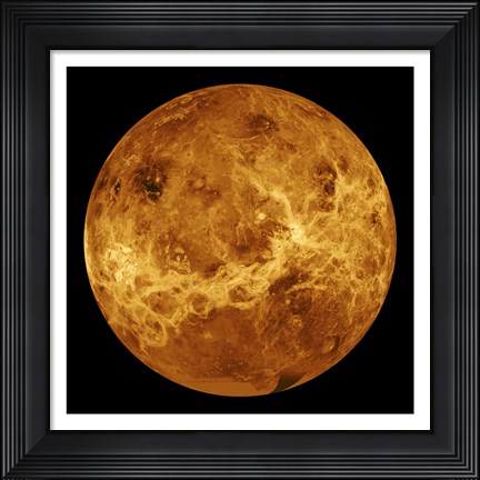 Framed Venus Globe Print