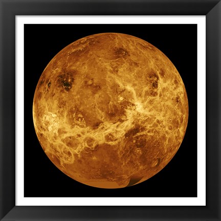 Framed Venus Globe Print