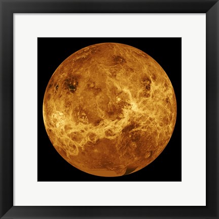 Framed Venus Globe Print