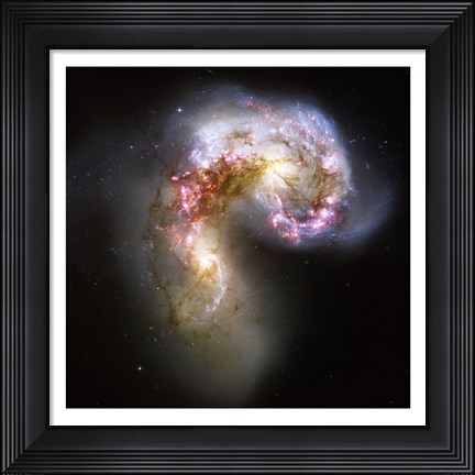 Framed Antennae Galaxies in Collision Print