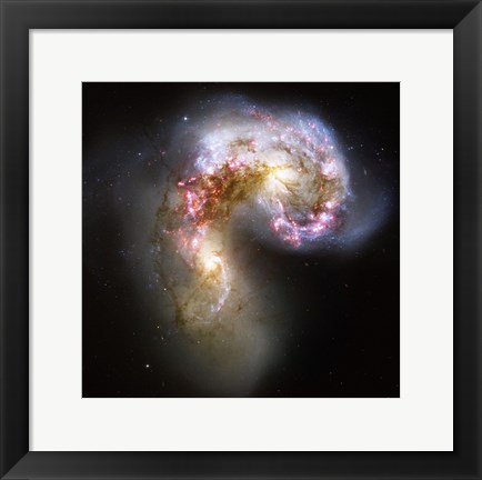 Framed Antennae Galaxies in Collision Print