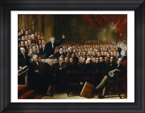 Framed Anti-Slavery Society Convention, 1840 Print