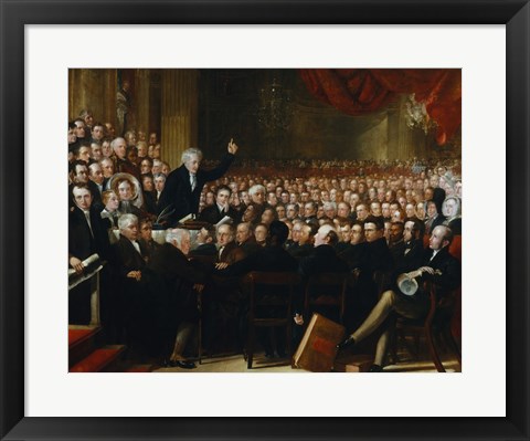 Framed Anti-Slavery Society Convention, 1840 Print