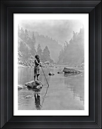 Framed Smoky Day at the Sugar Bowl, Hupa Print