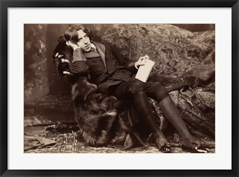 Framed Oscar Wilde Portrait Print
