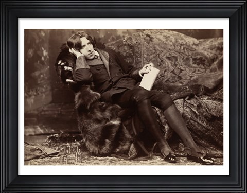 Framed Oscar Wilde Portrait Print