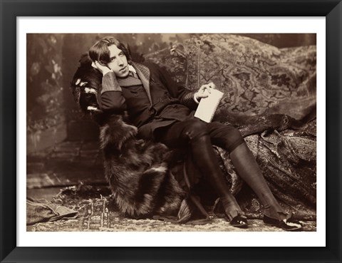 Framed Oscar Wilde Portrait Print