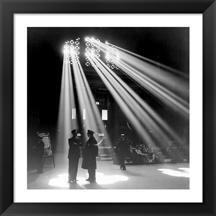 Framed Chicago Union Station 1943 Print