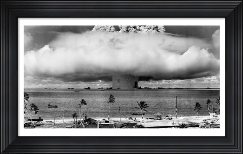 Framed Atom Bomb, Bikini Atoll Print