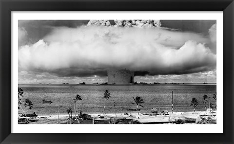 Framed Atom Bomb, Bikini Atoll Print