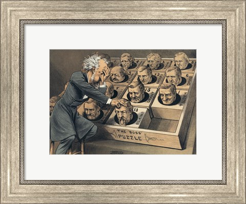Framed Great Presidential Puzzle Print