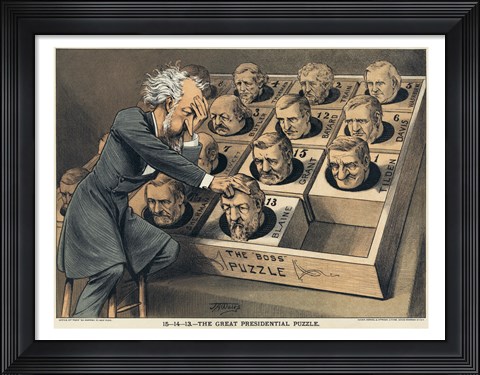 Framed Great Presidential Puzzle Print