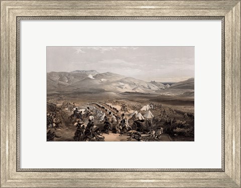 Framed Cavalry at the Battle of Balaklava Print
