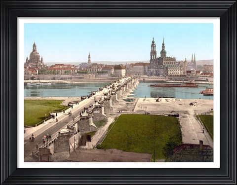 Framed View from the War Ministry,  Dresden Print