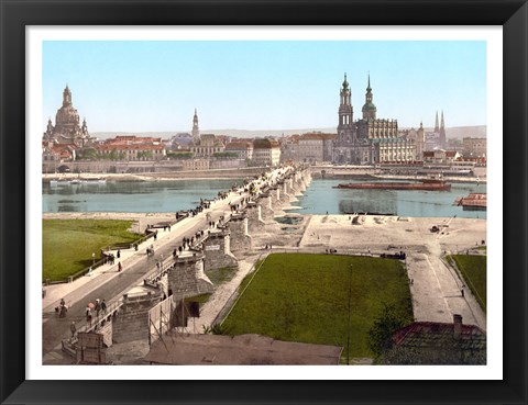 Framed View from the War Ministry,  Dresden Print