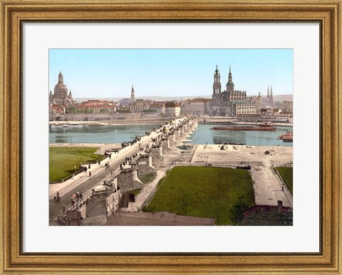 Framed View from the War Ministry,  Dresden Print