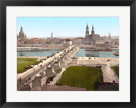 Framed View from the War Ministry,  Dresden Print