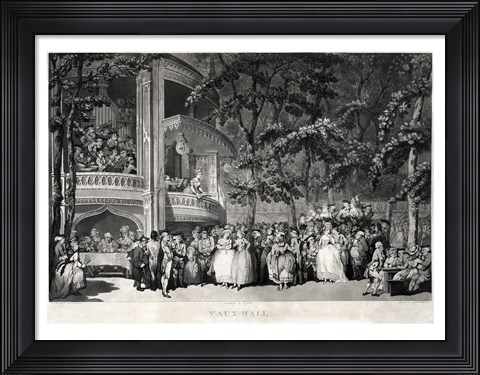Framed Vauxhall Gardens Print