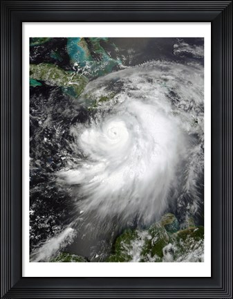 Framed Hurricane Dennis July 7, 2005 Print