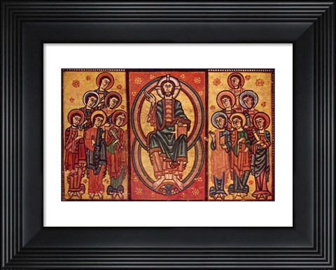 Framed Altar frontal from La Seu d&#39;Urgell or of the Apostles Print