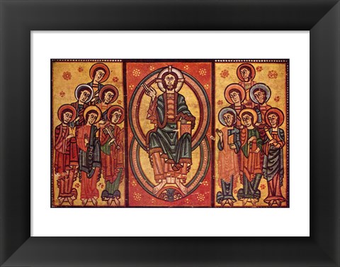 Framed Altar frontal from La Seu d&#39;Urgell or of the Apostles Print