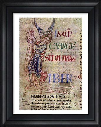 Framed St. Matthew, detail Print